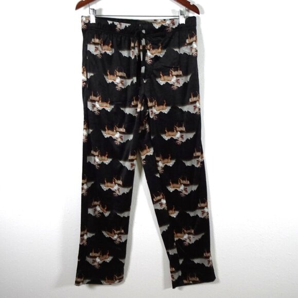 Eddie Bauer Other - Eddie Bauer Fleece Lounge Pants Men's Size M Animal Print Pajama Sleep Pants